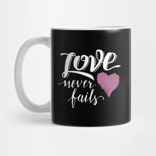 'Love Never Fails' Awesome Family Love Gift Mug